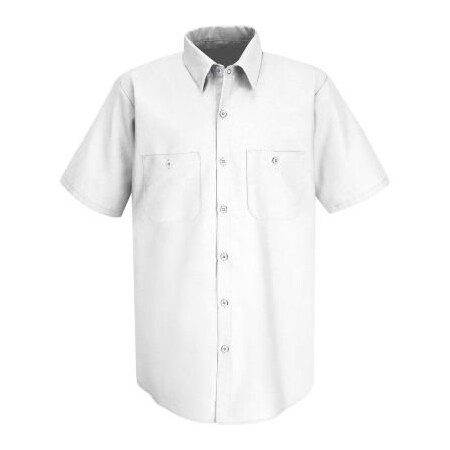 Vf Imagewear Red Kap Men's Industrial Work Shirt Short Sleeve White XL SP24 SP24WHSSXL